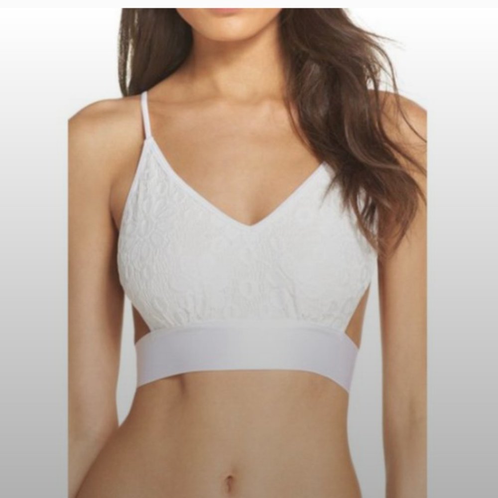 Free People Intimates White Solid Everyday Bralette Small